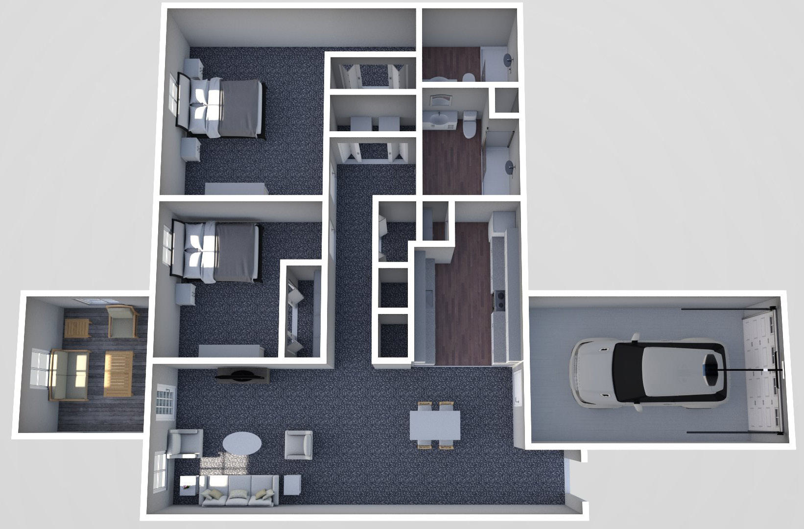 Furnished render, T